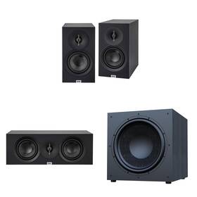 Elacbdl250815-04 Elac Debut 3.0 Bookshelf Package Black With 15 Inch Subwoofer And