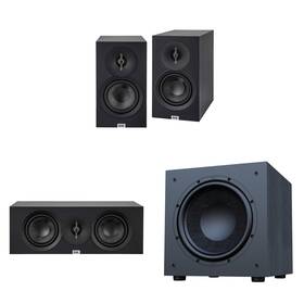 Elacbdl250815-06 Elac Debut 3.0 Bookshelf Package Black With 10 Inch Subwoofer And