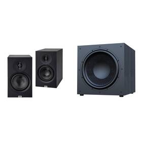 Elacbdl250815-10 Elac Debut 3.0 Db63 Black Bookshelf Speakers With 15 Inch Subwoofer