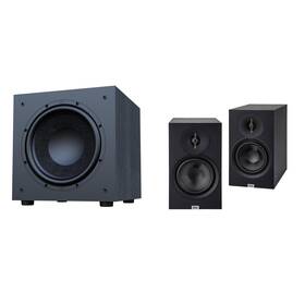 Elacbdl250815-12 Elac Debut 3.0 Db63 Black Bookshelf Speakers With 10 Inch Subwoofer