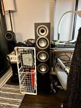 Fsu5-sb Elac Pair Of Uni-fi Fs U5 Sb Concentric Floor Speaker Upgraded Uf5