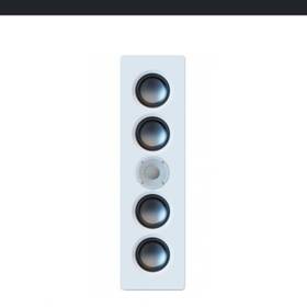 Ow-v41l-w Elac Muro Dual 4 Inch Aluminum Woofers On-wall Lcr Speaker In White Pair