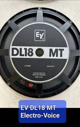Dl18mt Electro-voice Dl18 Woofer Sold In Pairs Very Good Condition See Photos