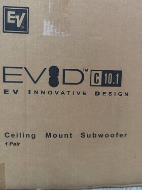 Evidc101 Electro-voice Evid C10.1 Passive 10 Inch Ceiling Subwoofers Pair White