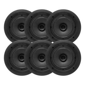 G6.5z-eco-70 Elura Budget 6.5 Inch 70v In-ceiling Speakers 6 Pack