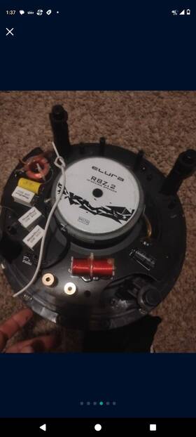 Rbz-2 Elura In-ceiling Speaker Wired Black Round Mpn Home Audio