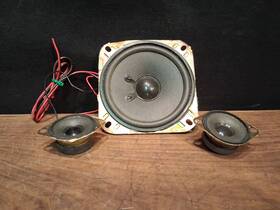 Js41-118 Emerson 60-1418 R Js102- 385 Woofer With Pair Of Tweeters 4 Ohm Tested And Works