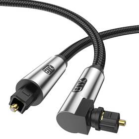 B0dskymdrq Emk 90 Degree Optical Cable 360 Rotating Fiber Optic Toslink M Audio