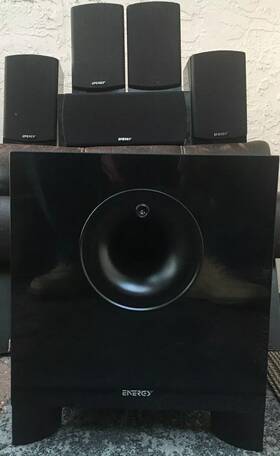 1009655 Energy Subwoofer With 5 Piece Classic 5.1 Satellite Speakers - Scratch And Dent