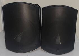 Ecs-500-aw70v Episode All-weather 70v 8 Inch Black Surface Mount Speaker Pair