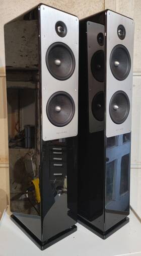 Es-700-twr-6 Episode Tower Speaker Pair Model Black Gloss Tested Very Nice