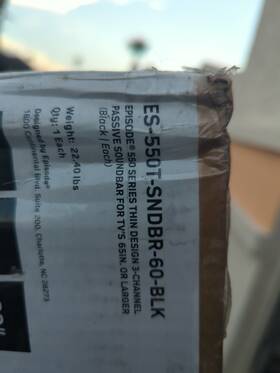 Es-550t-sndbr-60-blk Episode Es500tsndbar50