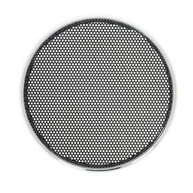 Fielect 880663389533 2 Pcs 3.5inch /90mm Speaker Grill Mesh 3.5 Inch Black Silver Trim