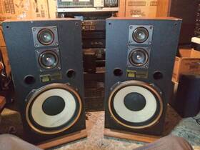 Stv-430 Fisher Tested And Working Vintage 3-way 15 Inch Floor Speakers 8ohm 100w 1990