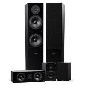 Fluance 871363024558 Elite 5.0 Surround Sound Home Theater Speaker System - Black