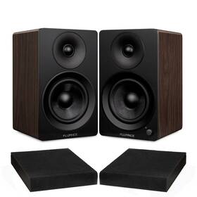 Ai41bsp03 Fluance Powered 5 Inch Stereo Bookshelf Speakers With High Density Foam Isolation Pads