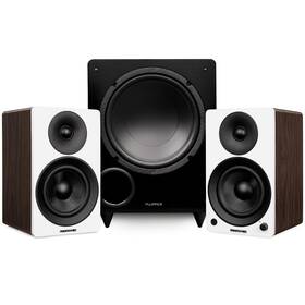 Ai41wwdb10w Fluance Powered 5 Inch Bookshelf Speakers 10 Subwoofer 15ft Sub Cable