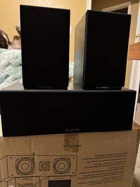 Sx50wc Fluance Elite Home Theater 5.0 Speaker System - Walnut Unused 5 Speakers