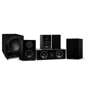 Sx51bc Fluance Elite Compact Home Theater 5.1 Speaker System - Black Ash