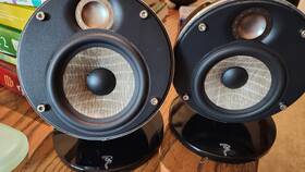 Focal 544058690150 Pair Of D Me Flax 2-way Satellite Speakers - Diamond Black Made In Franc