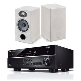 Focalnabdl250212-02 Focal Vestia No1 Bookshelf Speakers Light Wood Pair And Rx-v385 5.1 Channel