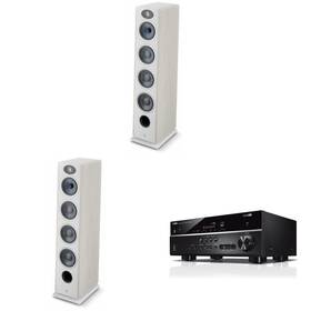 Focalnabdl250212-09 Focal Vestia No3 Light Wood Speakers 2x Fvestian3lw With Rx-v385 Receiver B