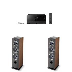 Focalnabdl250212-106 Focal Vestia No4 3-way Floorstanding Speakers Dark Wood Pair With Rx-a8a Rece