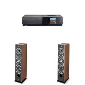 Focalnabdl250212-20 Focal Bundle 2x Vestia No3 Dark Wood Floorstanding Speakers And Naim Uniti Sta