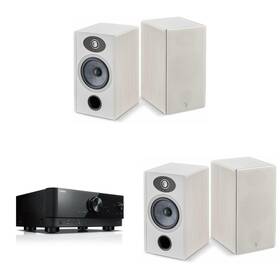 Focalnabdl250212-26 Focal Bundle A Pair Of Vestia No1 Light Wood Bookshelf Speakers With Rx-v4a