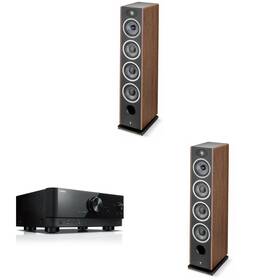 Focalnabdl250212-33 Focal Vestia No3 Floorstanding Speakers Dark Wood Includes 2 And Av R