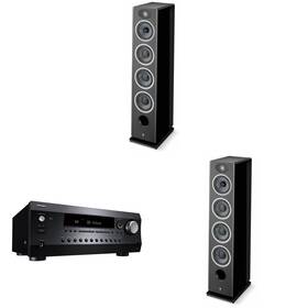 Focalnabdl250212-55 Focal Vestia No3 3-way Floorstanding Speakers 2x Black With Integra B-drx2