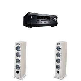 Focalnabdl250212-57 Focal Vestia No3 Floorstanding Speakers Light Wood And Av Receiver Bundle