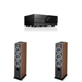 Focalnabdl250212-64 Focal Vestia No2 Dark Wood Floorstanding Speakers Pair With Rx-a2abl Av Rec