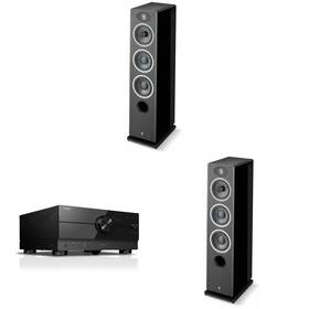 Focalnabdl250212-78 Focal Vestia No2 Black Floorstanding Speakers 2x Rx-a4abl 7.2 Av Receiver