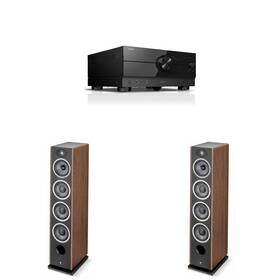 Focalnabdl250212-80 Focal Vestia No3 3-way Floorstanding Speakers Dark Wood Pair With Rx-a4abl