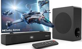 Hd-029ld-r Gcz Sound Bar For Tv 200w Dolby Atmos Soundbar With Subwoofer 2.1 Ch 3d Surrou