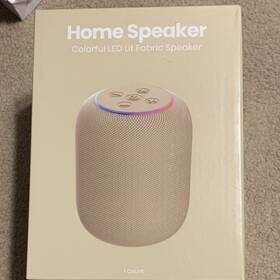 080-17-3700 Gems Colorful Led Lit Fabric Home Speaker Wireless Usb-c Aux 10w Mesh Strap