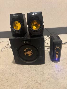 Sw-g2.1.2000 Genius Gx Gaming Speakers With Subwoofer Sw-g2.1 3000 70 Watts Rms 2.1 System