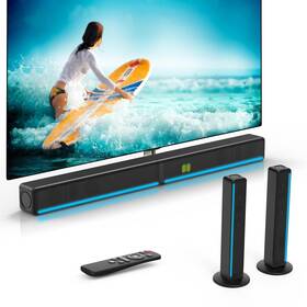 Geoyeao 850074897729 2.2 Ch Detachable Sound Bar With Built-in Dual Subwoofer 180w Rgb Bluetooth Geoyeao 850074897729 2.2 Ch Detachable Sound Bar With Built-in Dual Subwoofer 180w Rgb Bluetooth
