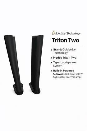 00382 Goldenear Technology Triton Two Loudspeaker Built-in Powered Subwoofer Black