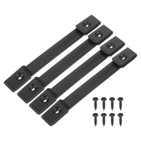 Gryfton 679134364335 4pack 8 Inch Speaker Handle Spring Steel With Screw Black