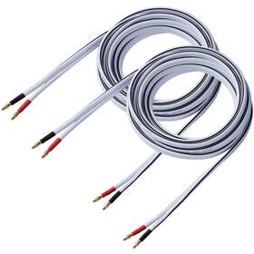 B0ccdscsch Hannlinte 12 Awg Hifi Speaker Cable 2 Pack 6ft With Banana Plugs