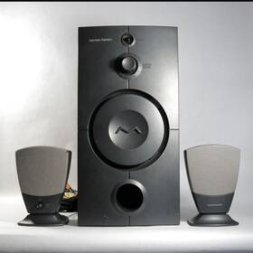 Hk395 Harman Kardon 205935056720 Harmon 3 Piece Stereo System W Sub Woofer And 2 Satellite Speakers