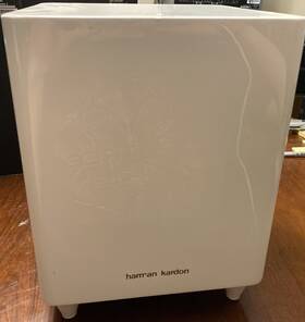 Hkts210sub Harman/kardon 200-watt Powered Subwoofer White Hkts210sub Harman/kardon 200-watt Powered Subwoofer White