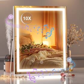 B0d25ps5n5 Hasipu Vanity Mirror With Lights And Bluetooth 11.4 Inch X13.8 Led Makeup