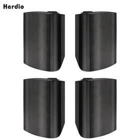 501b Herdio 2pair 5.25 Inch Bluetooth Speakers Wireless Patio Waterproof Wired Wall Mount System