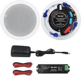 528bt Herdio 5.25ftft 300w Bluetooth Flush Mount Stereo In-wall/ceiling Home Speakers
