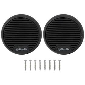 60bk Herdio 3 Inch 140w Waterproof Marine Compact Speaker For Boat Spa Atv Utv Motorcycle