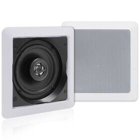 Herdio 974065530373 5.25 Inch Passive Ceiling Speakers Pair 160w 2-way In Wall Speaker Square F