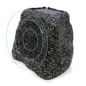 Ipx7 Herdio 974065533510 Rock Speakers Outdoor Waterproof Bluetooth Wireless Solar Powered Max 80